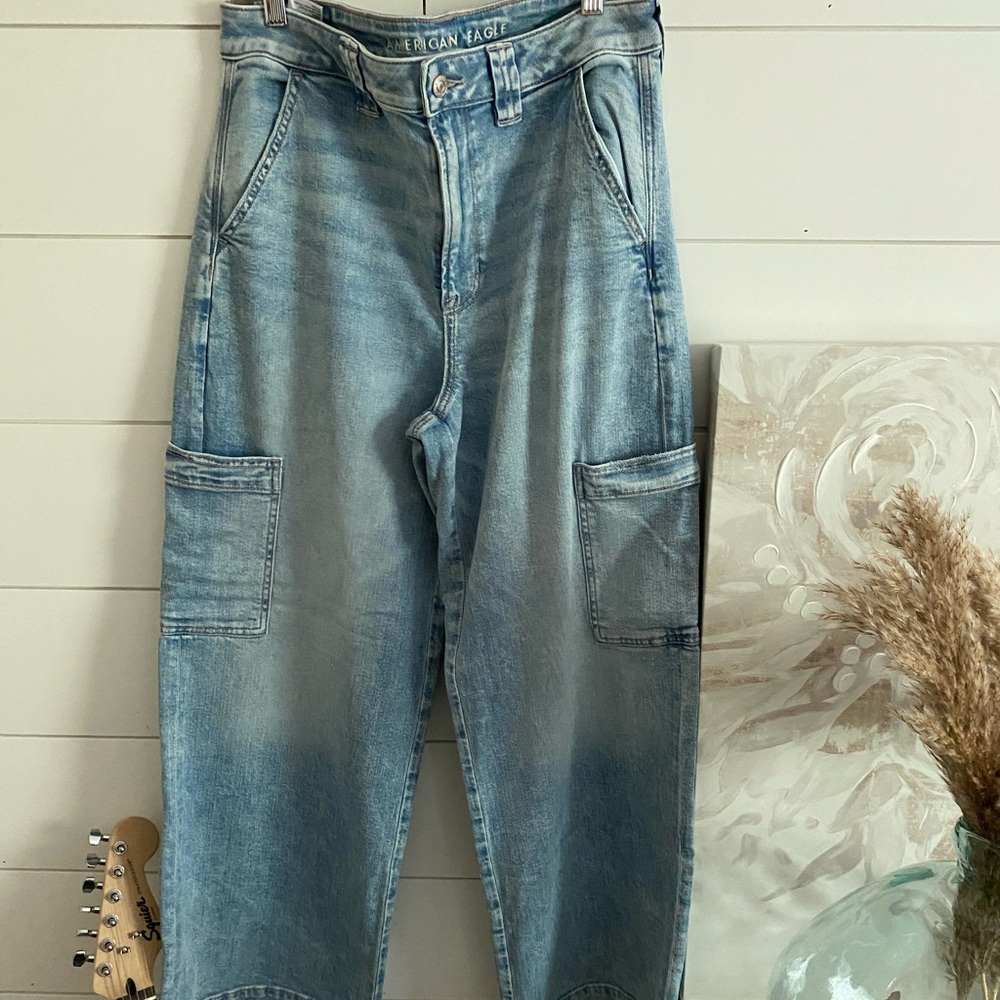 Vintage Style American Eagle Light Blue Jeans